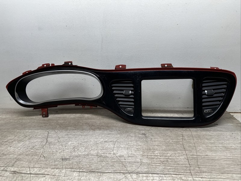 1ZW75TRM I 2013 - 2016 DODGE DART Dash Instrument Cluster Bezel w Air Vents OEM