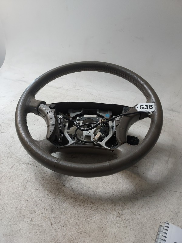 04-07 TOYOTA HIGHLANDER STEERING WHEEL TAN LEATHER SANDLEWOOD