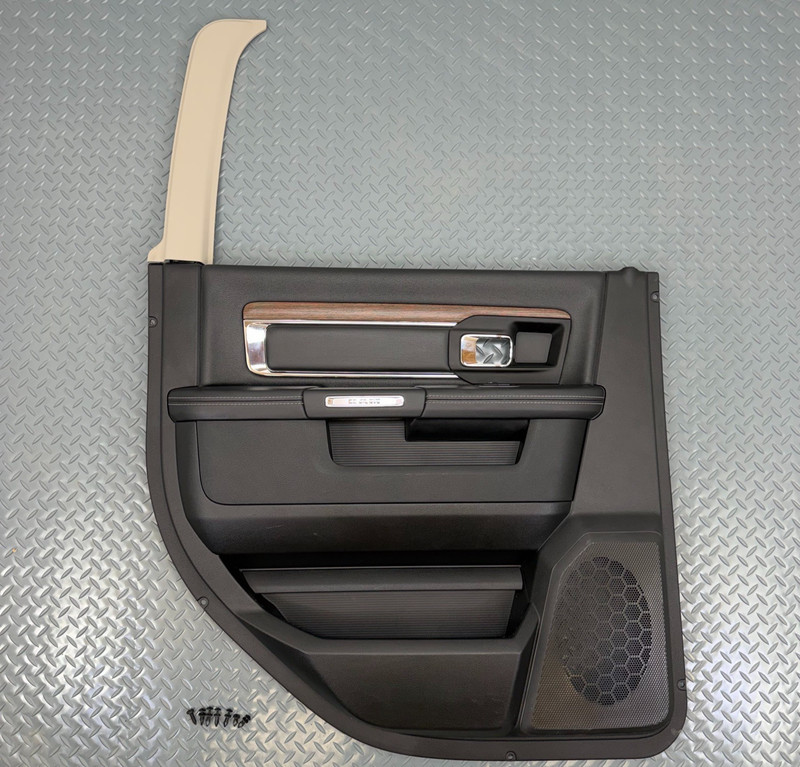 ✅ 2013-2024 RAM 1500 2500 3500 LARAMIE REAR LEFT DOOR PANEL Black CREW CAB OEM
