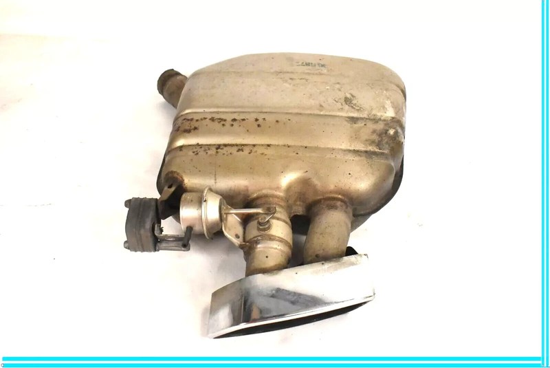 12-18 BMW F12 650i 4.4L Convertible Rear Right Side Exhaust Muffler OEM
