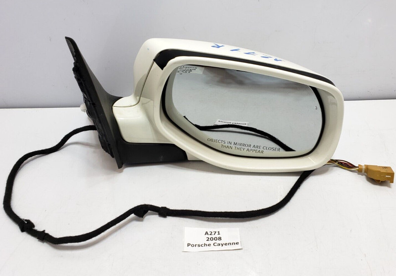 ✅ 08-10 OEM Porsche Cayenne 957 Right Passenger Rear View Mirror Heated White *