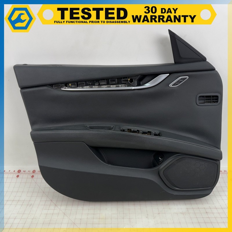 14-17 MASERATI GHIBLI FRONT LEFT DRIVER SIDE INTERIOR DOOR PANEL OEM