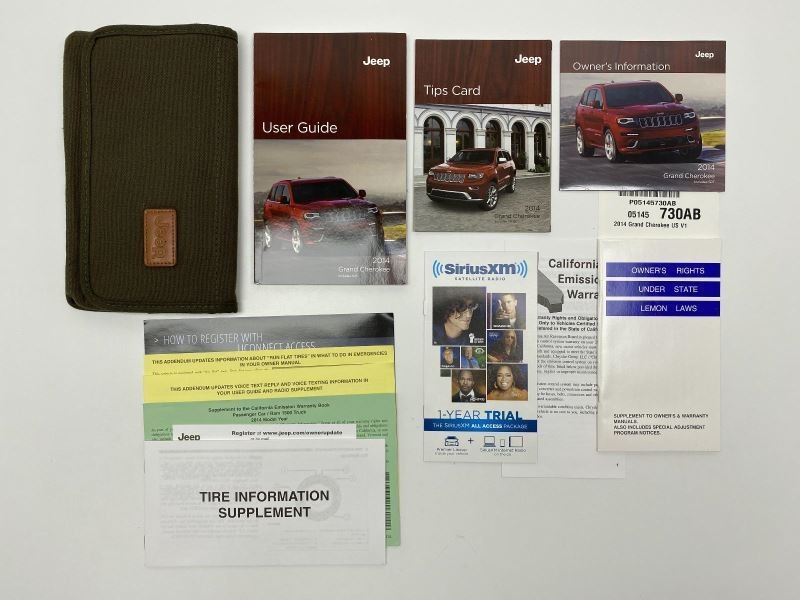 Owners Manual 2014 Jeep Grand Cherokee 82180