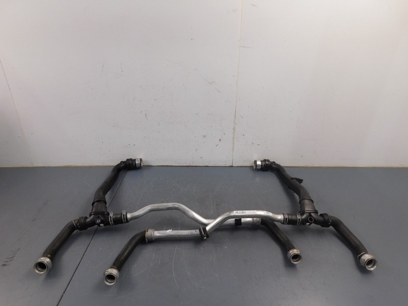 2011 10 - 12 Porsche 911 Turbo S 997 Radiator Crossover Coolant Pipes #6756 G4