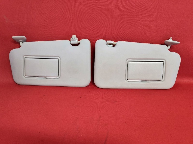 2011-2013 Nissan Juke Left Right Sun Visor Shade Set Grey Cloth WITH Sunroof