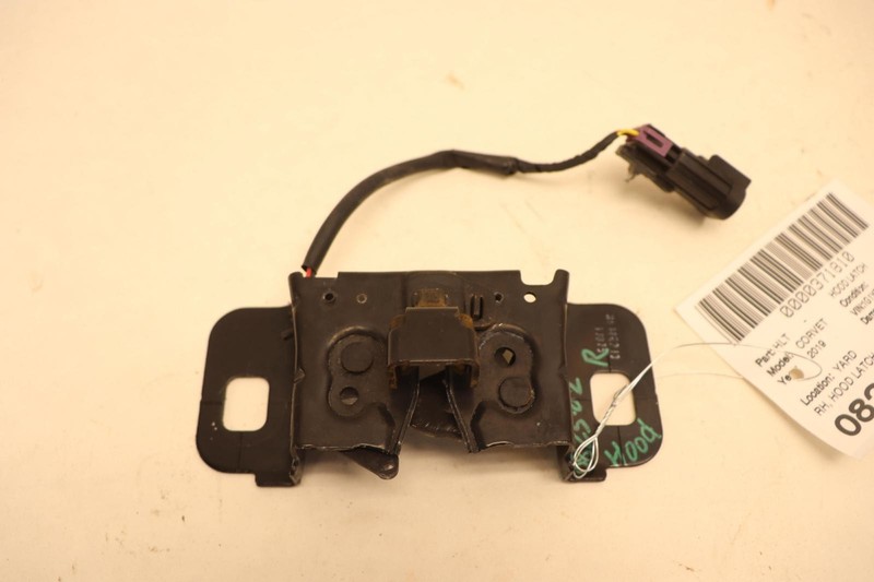 2019 CHEVY CORVETTE RIGHT PASSENGER BONNET HOOD LATHC CATCH LOCK OEM