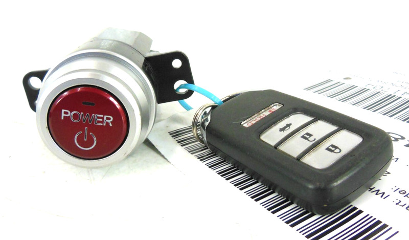 14 15 17 Honda Accord Hybrid 2.0L Keyless Ignition Control Switch W/ Key Fob OEM