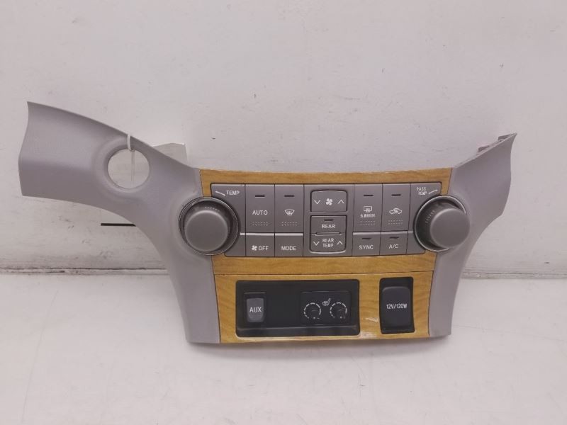 08-10 TOYOTA HIGHLANDER HYBRID LIMITED TEMPERATURE CONTROL UNIT ASSEMBLY