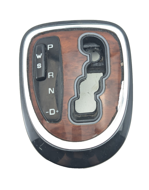 00-06 Mercedes W220 S500 S430 Gear Shifter Bezel Trim Indicator Wood OEM