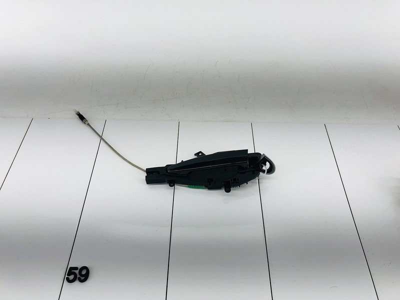 07-13 BMW 328I E92 FRONT LEFT SIDE EXTERIOR DOOR HANDLE BLACK SAPPHIRE OEM