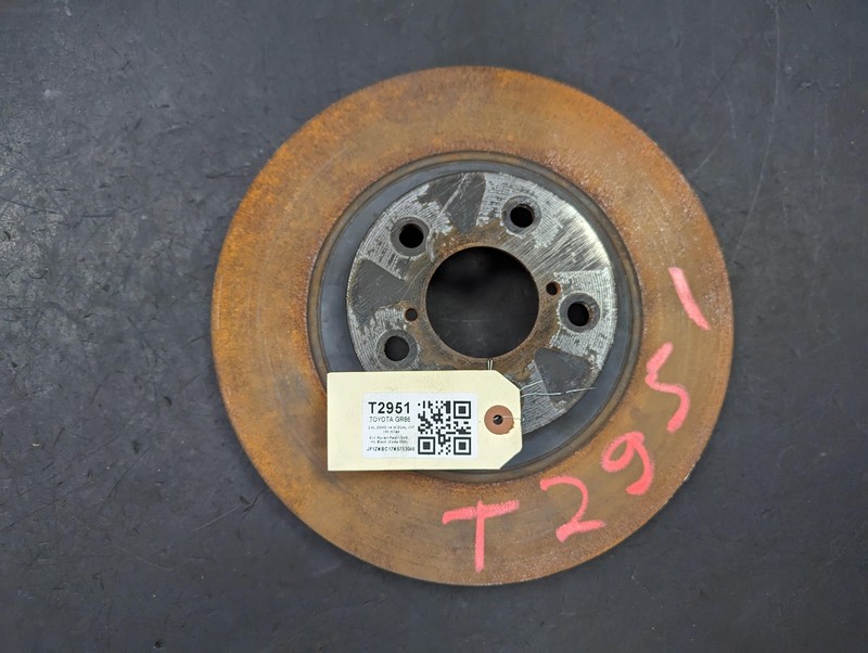 Front Left Brake Rotor Disc 2022 Toyota GR86 SU003-00586 2023