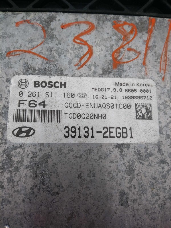 2016 Hyundai Elantra Engine Control Module ECM OEM 391312EGB1 56K Miles