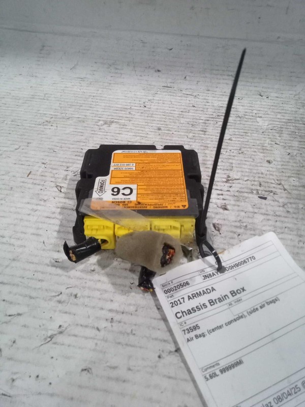 Used Air Bag Module fits: 2017 Nissan Armada Air Bag center console side air bag