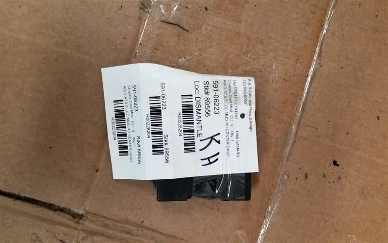 Chassis ECM Cruise Control Left Hand Dash Fits 88-94 CHEVROLET 10 VAN 228204