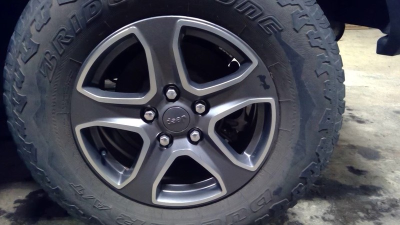Rim Wheel 17x7-1/2 5 Aluminum Straight Spoke Fits 18-20 WRANGLER 1781290