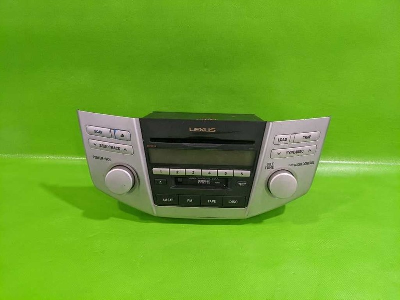 07-09 RX400H FACTORY RADIO RECIEVIER W/CASSETTE W/6 DISC CD OEM 4257-3