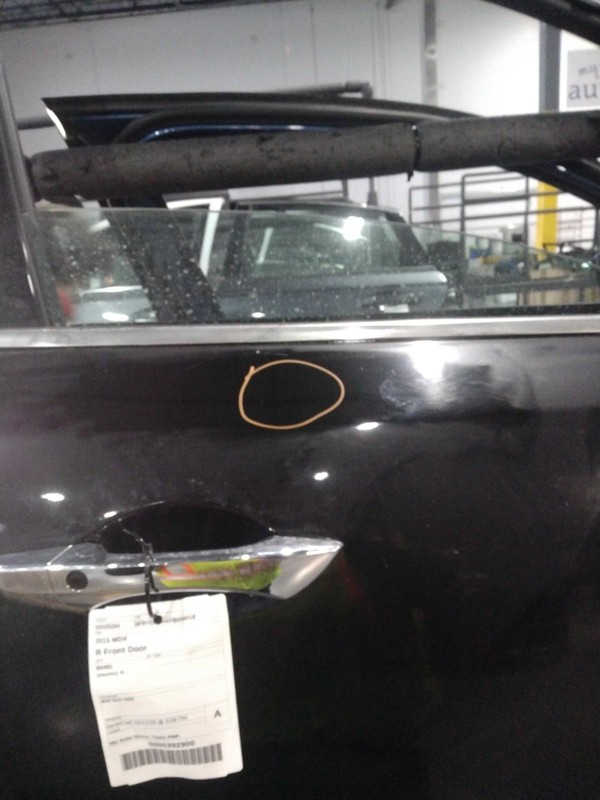 2015 Acura MDX Right Front Door Black 105k Miles OEM Used Part 308558