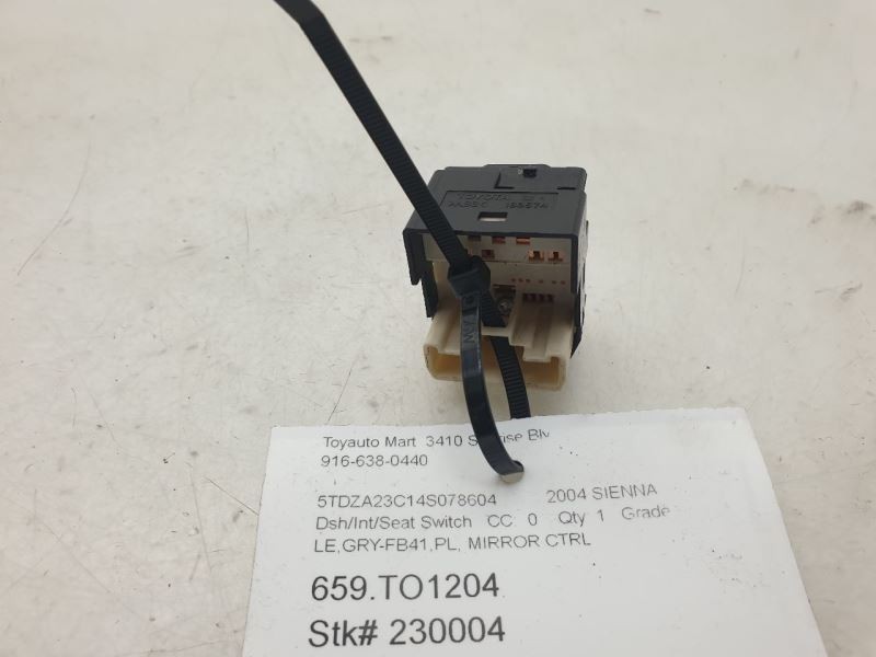 2004 TOYOTA SIENNA XLE MIRROR CONTROL SWITCH