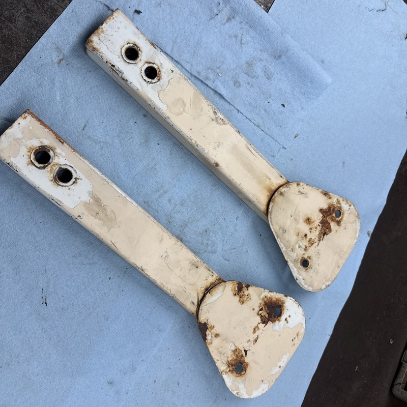 Vintage Ezgo 1970’s 80’s? Marathon Golf Cart Seat Backrest Posts