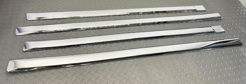 ✅2013-2024 RAM CL 1500 2500 3500 CHROME MOLDING DOOR TRIM FRONT & REAR SET OEM