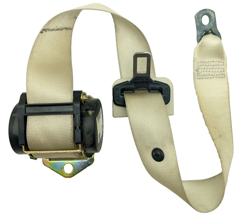 03-06 Mercedes W211 E320 E350 Rear Center Seatbelt Seat Belt Retractor Beige OE