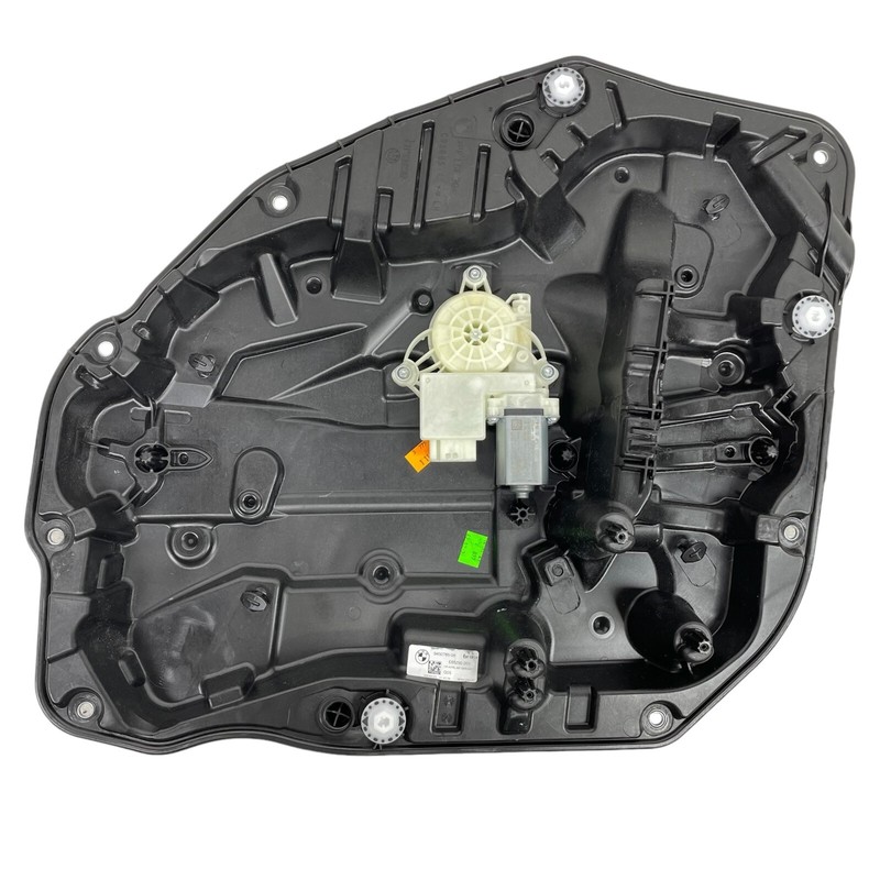 2019-2023 BMW X5 G05 Rear left door window glass regulator w/plate OEM 945078503