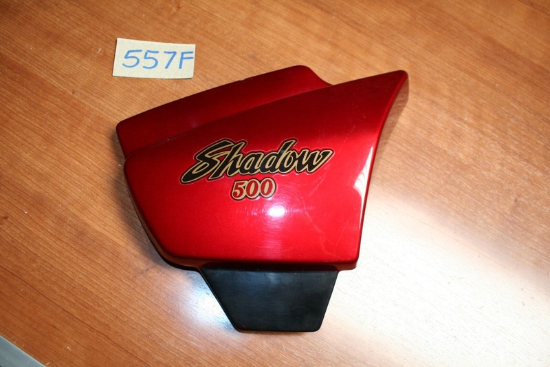 1985 Honda VT500C Shadow Side Cover Panel Right Glory Red OEM 85 E