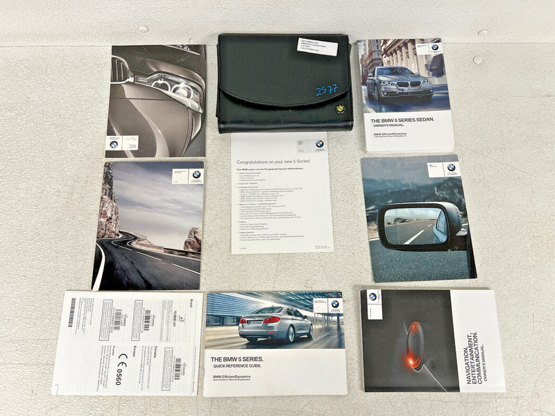 ⭐2014 BMW 535I F10 OWNERS USER OPERATOR GUIDE MANUAL BOOK SET OEM LOT2577