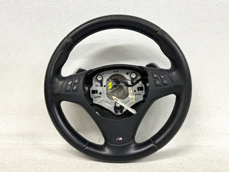 ⭐2008-2013 BMW 135I 128I E82 STEERING BLACK LEATHER WHEEL SWITCHES OEM LOT2728