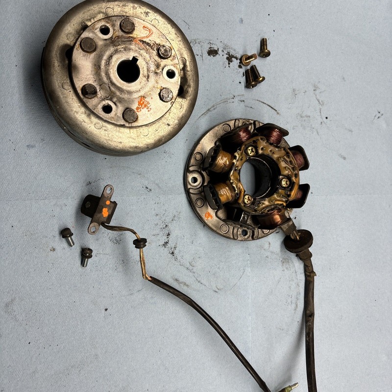 1994Yamaha VMAX 500 Snowmobile Ignition Stator & Flywheel Pulsar Good # 2