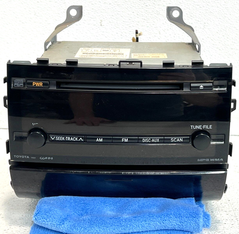 06-09 Toyota Prius AM FM Radio mp3 CD Player & Under Storage OEM