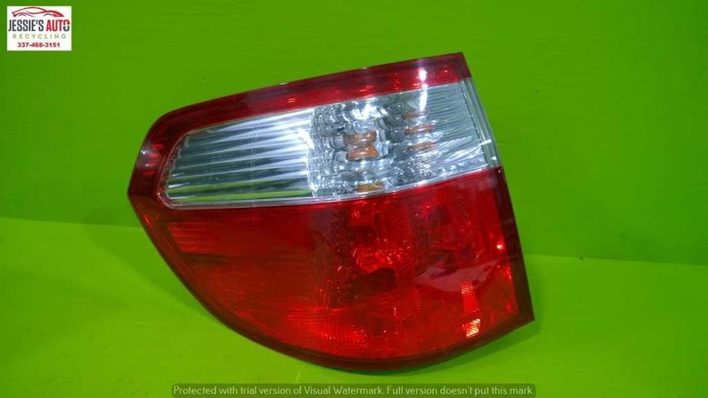 07 HONDA ODYSSEY EX 3.5L AT VAN LEFT QUARTER TAILLIGHT LAMP OEM 2183-96