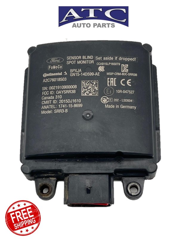 GN15-14D599-AE REAR LEFT BLIND SPOT RADAR SENSOR MODULE for 2018-2022 ECOSPORT