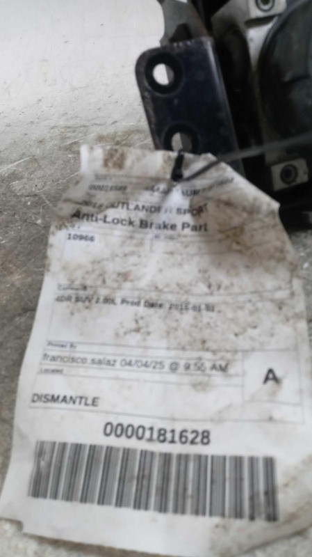 2015 Mitsubishi Outlander Sport ABS Hydraulic Assembly OEM 94K Miles