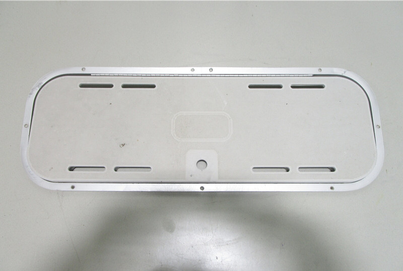 2001 Aquatron 2100 Bow Rider Floor Deck Ski Hatch Poly Cover Aluminum Frame
