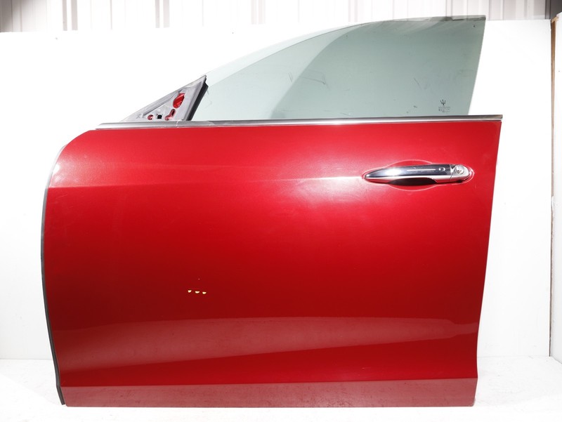 14-20 Maserati Ghibli Front LEFT Driver Side COMPLETE Door Shell Rosso OEM 52K
