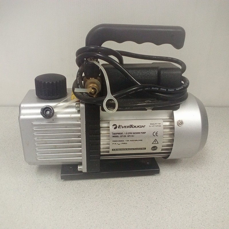EverTough 1.8 CFM Vacuum Pump 67128 (VP115) Single Stage