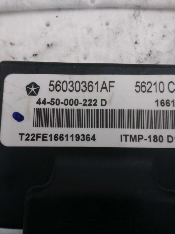 2012 Dodge Journey Body Control Module OEM 68110415AB 116K Miles Black