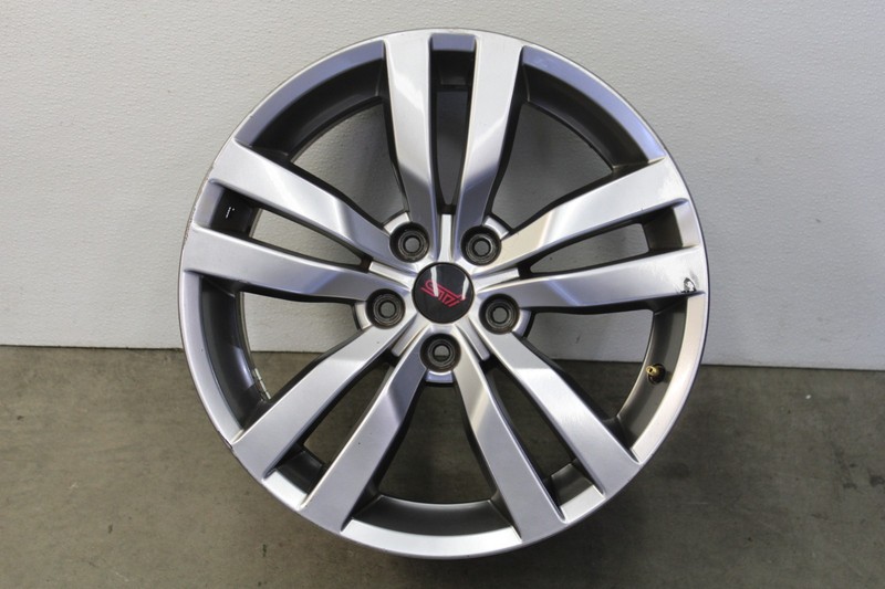 Subaru WRX STI Dual 5 Spoke Silver Wheel Rim Alloy 18x8.5" 18" Oem 2008-2014
