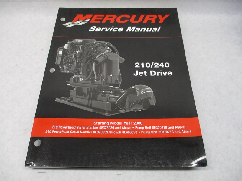 90-877837R01 2002 Mercury Marine Service Repair Manual for 210/240 Jet Drive