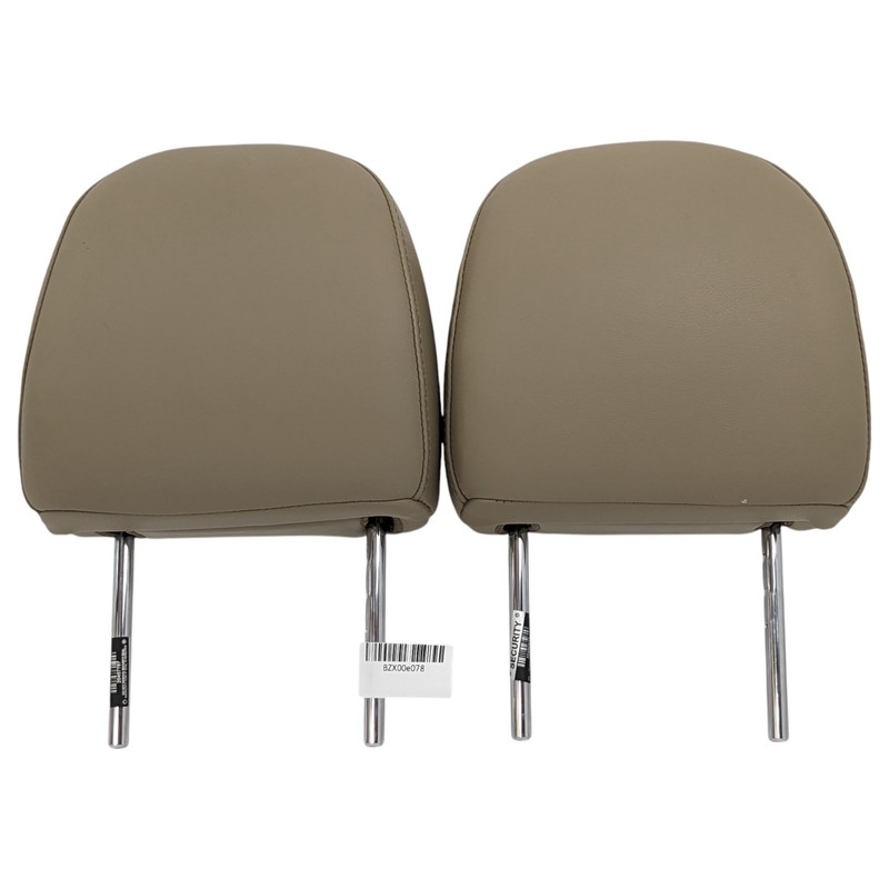 08-13 Highlander Beige Leather Front Pair Left Right Headrest Head Rest Set OEM