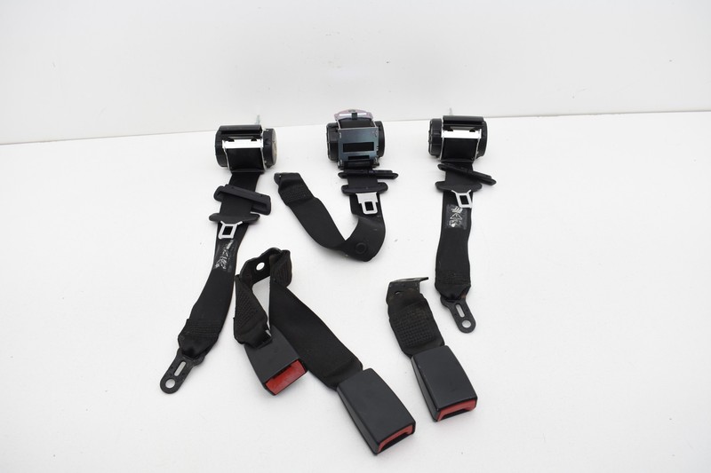 2010 BMW E90 E91 328i REAR LEFT RIGHT CENTER SEAT BELT & BUCKLE SET OEM KW49