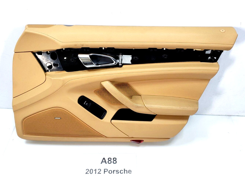✅10-16 OEM Porsche Panamera 970 Front Right Passenger Door Panel Leather Beige