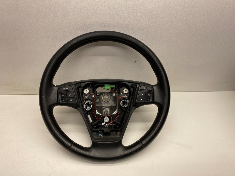 2008-2011 VOLVO V50 LEATHER STEERING WHEEL BLACK OEM