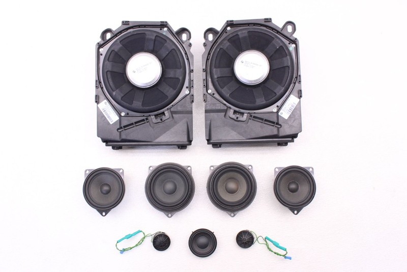 BMW X1 E84 13-15 AUDIO DOOR SUBWOOFER SPEAKERS SET OF 9 65139151127 65139144202