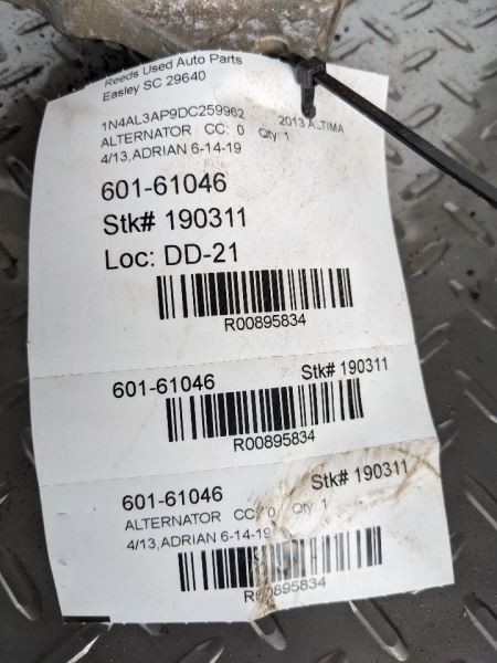 Alternator 4 Cylinder Fits 13-17 ALTIMA 895834