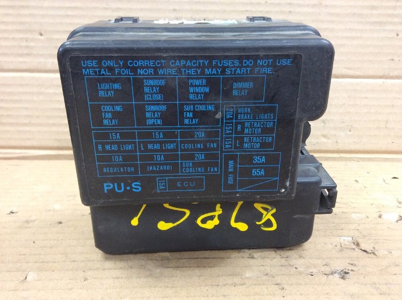 85 86 87 Prelude Si Main Fuse Relay Box Assy PU.S Cut 35 Wires Used OEM