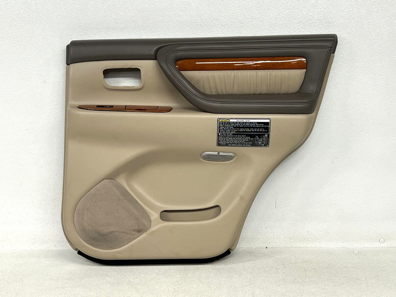 ⭐2003-2007 LEXUS LX470 REAR RIGHT PASS INTERIOR DOOR PANEL BEIGE OEM LOT2581