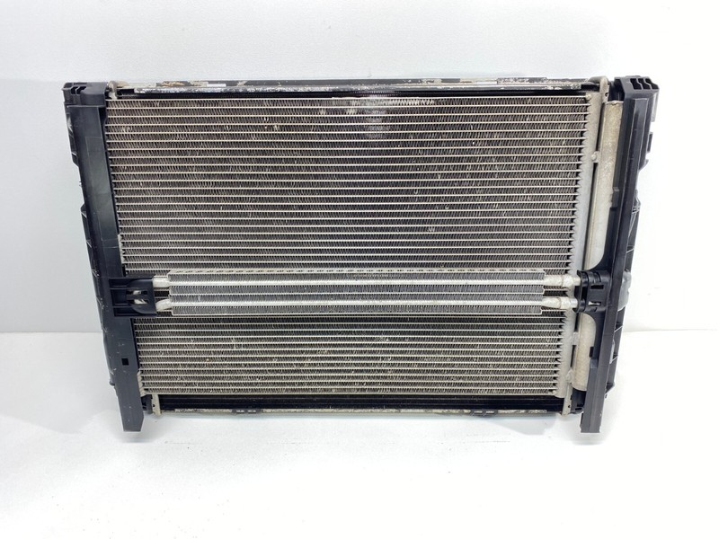 07-13 BMW E88 E82 E90 128 328 N51 Engine Main Radiator Condenser Assembly OEM✅