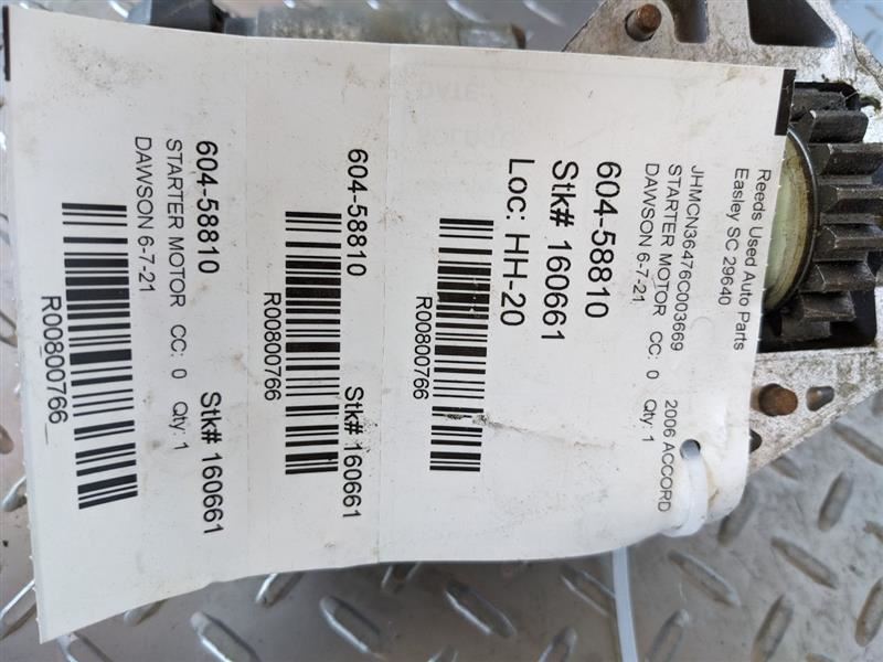 Starter Motor Hybrid Fits 05-07 ACCORD 800766
